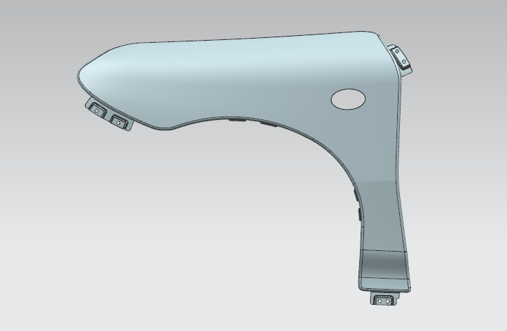 DESIGN OF FRONT FENDER OF CAR - Projects - Skill-Lync